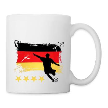 Football Germany - 4 stars - Mug - white - Right