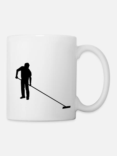 dessin de saunier sel paludier - Mug blanc - blanc