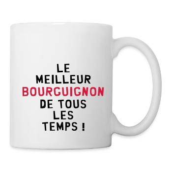 Bourgogne / Bourguignon / Bourguignonne / Région - Mug blanc - blanc - Droite