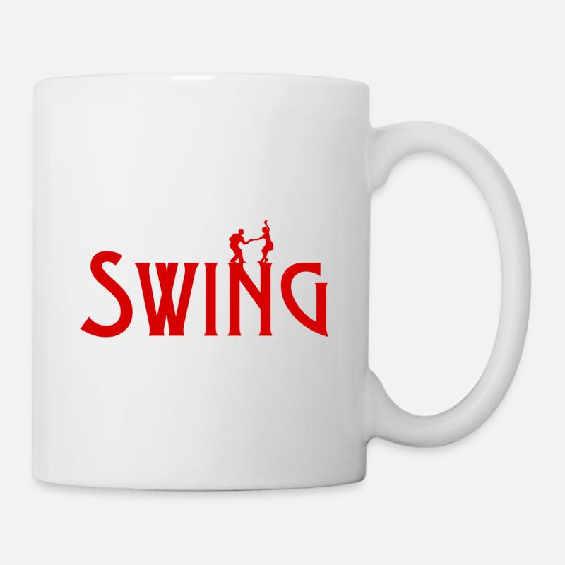 Paar, das Swing tanzt - Tasse - Weiß