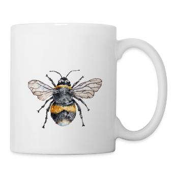Abeille heureuse - Mug blanc - blanc - Droite