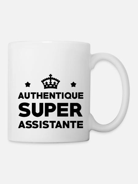 Assistant / Assistante / Adjoint / Secrétaire - Mug blanc - blanc