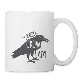 Crazy crow lady - Mug - white - Right