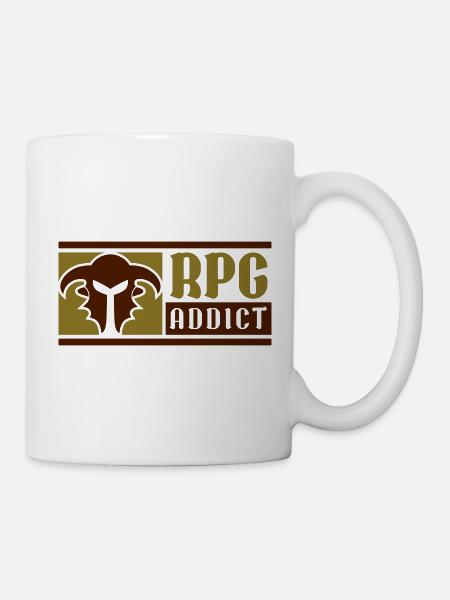 RPG Addict - Tasse - Weiß