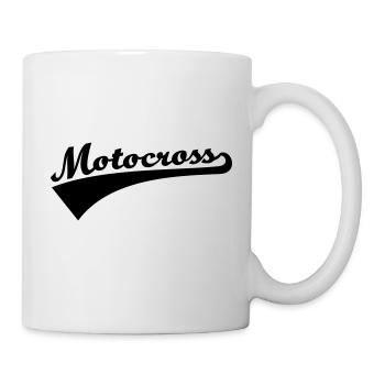 Motocross - Tasse - Weiß - Rechts