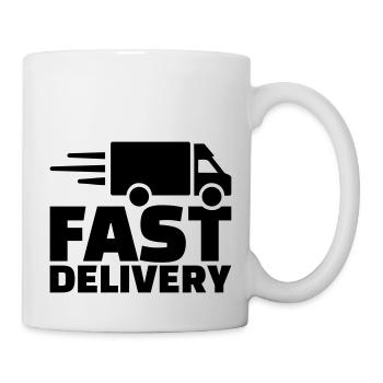 Fast delivery - Tasse - Weiß - Rechts