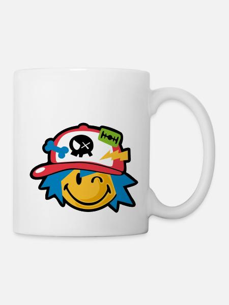 Smiley kawaii boy - Mug - white