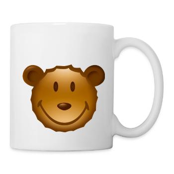 Smiley Teddy - Mug blanc - blanc - Droite