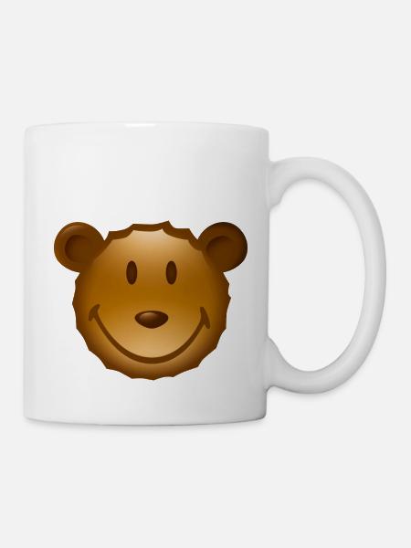 Smiley Teddy - Mug blanc - blanc