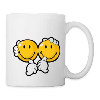 Smiley Siblings - Mug blanc - blanc - Droite