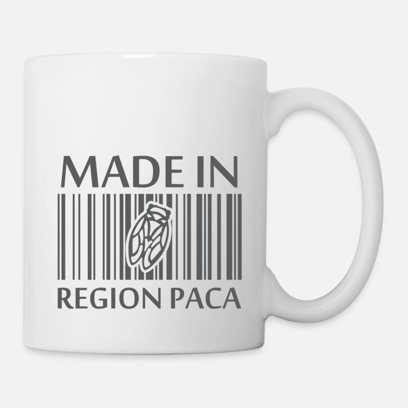 Provence Alpes Côte d'Azur Made in PACA Cigale - Mug blanc - blanc