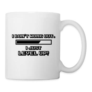 No Workout, Level Up - Mug blanc - blanc - Droite