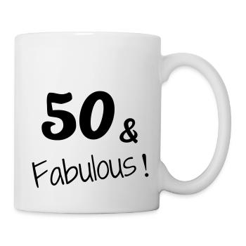50 - Birthday - Anniversaire - Geburtstag - Humor - Mug - white - Right