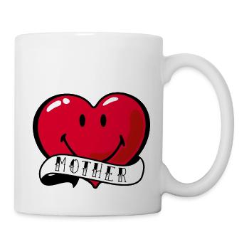 Smiley Mother Heart - Mug - white - Right