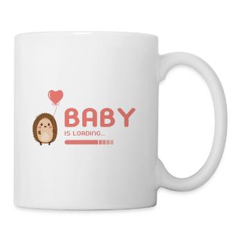 Baby girl is loading hérisson - Mug blanc - blanc - Droite