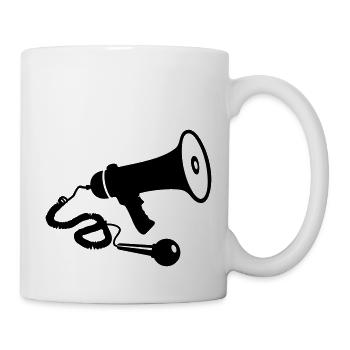 Megaphon (1c) - Tasse - Weiß - Rechts