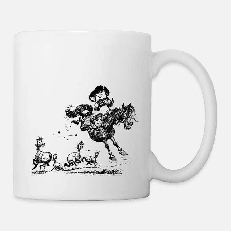 Thelwell 'Cowboy Western riding' - Mug - white