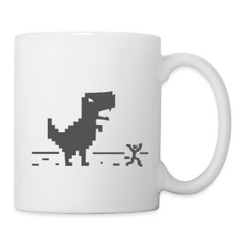 interdyne. Joli t-shirt. dinosaure. Internet - Mug blanc - blanc - Droite