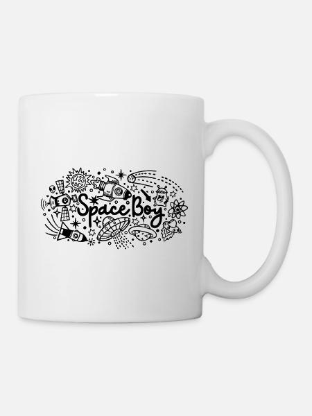 Space Boy - Tasse - Weiß