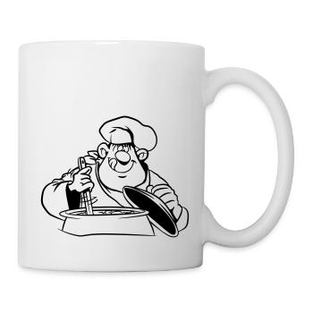 cuire cuisine bande dessinée drôle - Mug blanc - blanc - Droite