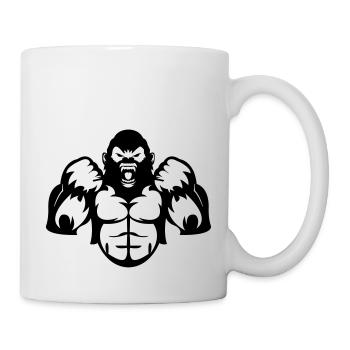 gorilla_01 - Tasse - Weiß - Rechts