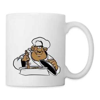 cuire cuisine bande dessinée drôle - Mug blanc - blanc - Droite