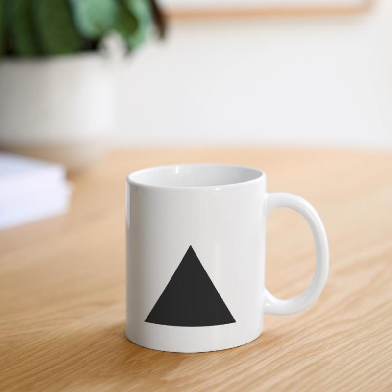 Triangle, pyramid (cheap!) Mug blanc