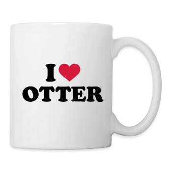 Otter - Tasse - Weiß - Rechts