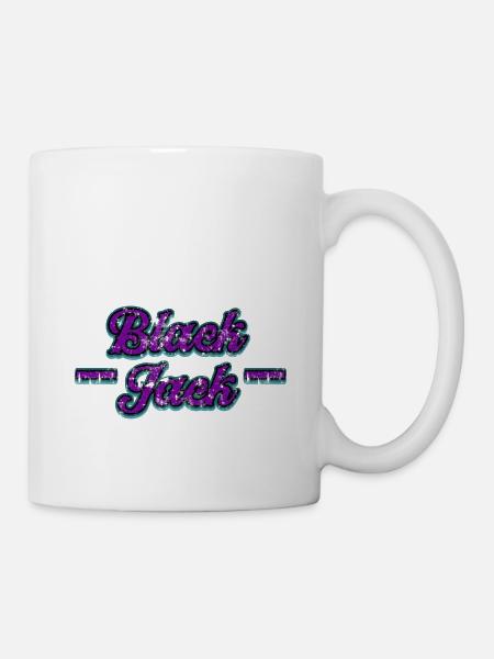 Black Jack - Tasse - Weiß