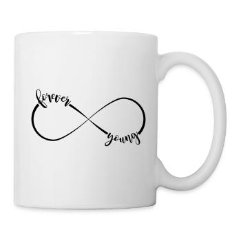 forever young - Unendlichkeitszeichen - Tasse - Weiß - Rechts