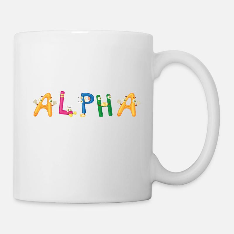 Alpha - Tasse - Weiß