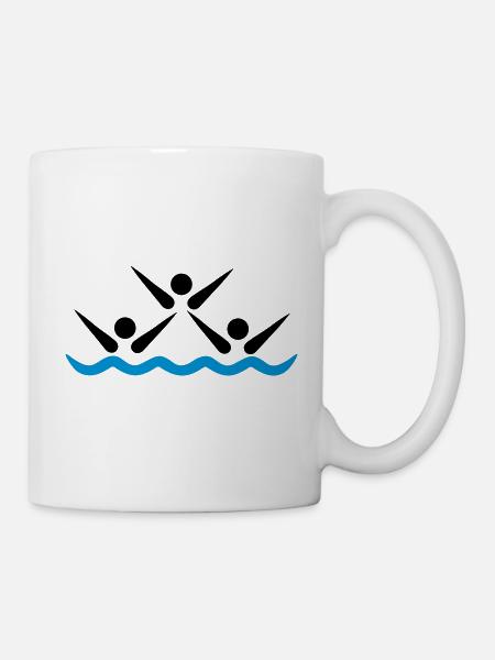 Synchronschwimmen - Tasse - Weiß