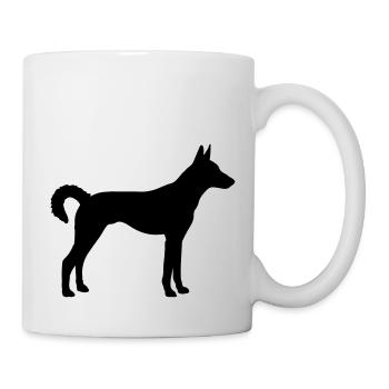 kritikos lagonikos silhouette dog - Tasse - Weiß - Rechts