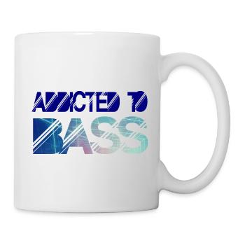 Addicted to bass - Tasse - Weiß - Rechts