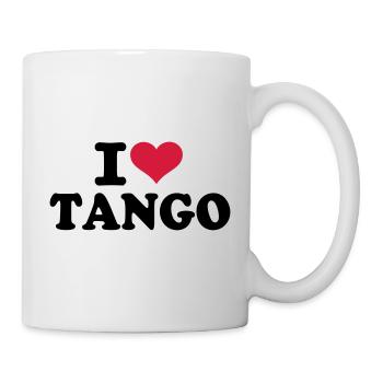 J'aime le tango - Mug blanc - blanc - Droite