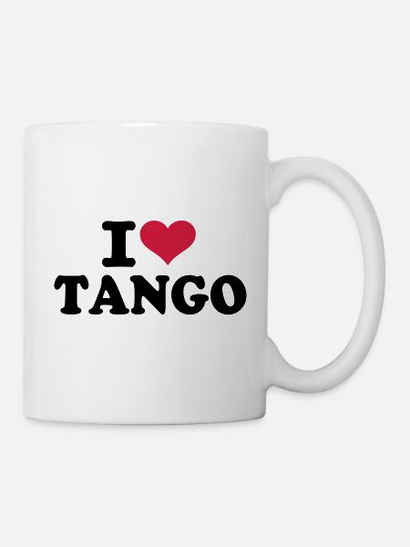 I love Tango - Tasse - Weiß