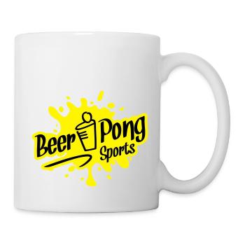 beer pong sports - Tasse - Weiß - Rechts