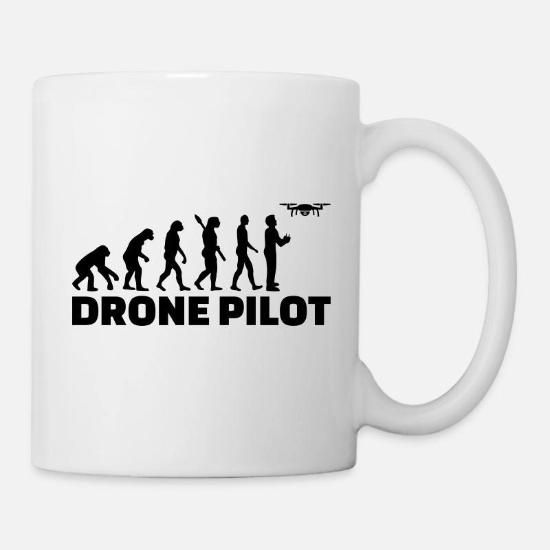drone - Mug blanc - blanc