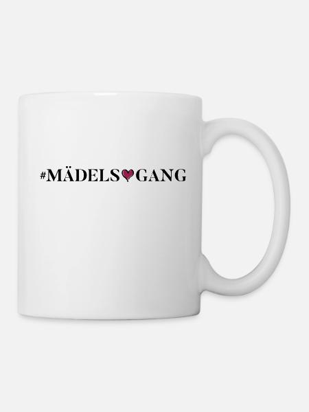 maedels gang herzchen - Tasse - Weiß