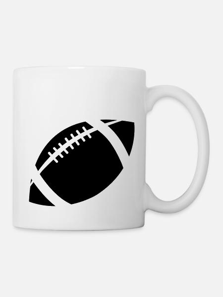 football - Tasse - Weiß