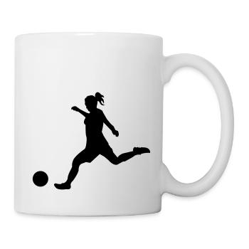 woman_soccer - Mug - white - Right