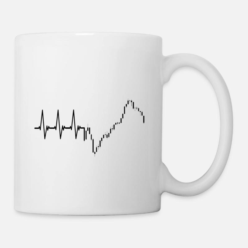 HeartbeatTrader - Tasse - Weiß
