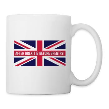 After Brexit Is Before Brentry! (Union Jack) - Mug - white - Right