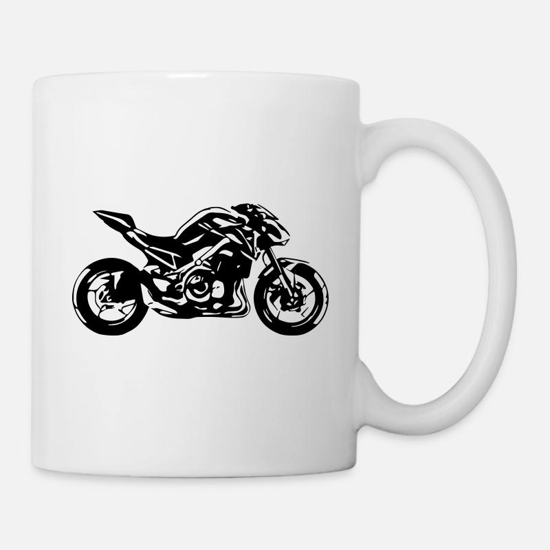 moto roadster - Mug blanc - blanc