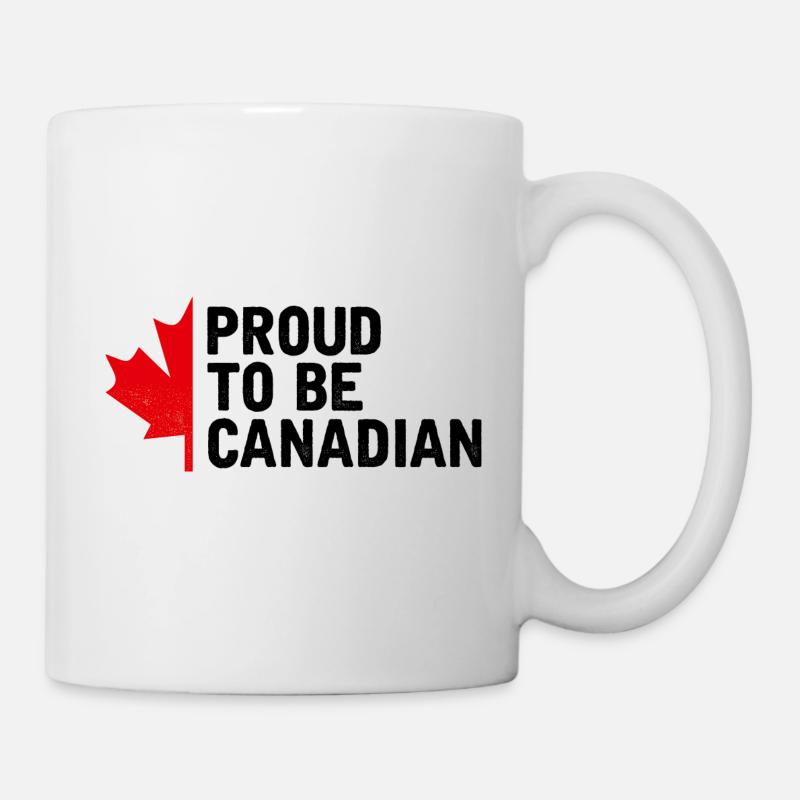 LE CANADA ET LE CANADA SONT FIERS D'ÊTRE CANADIENS - Mug blanc - blanc