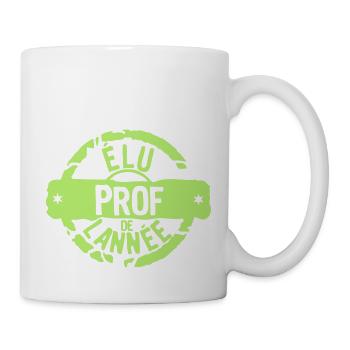 prof elu annee tampon meilleurs - Mug blanc - blanc - Droite