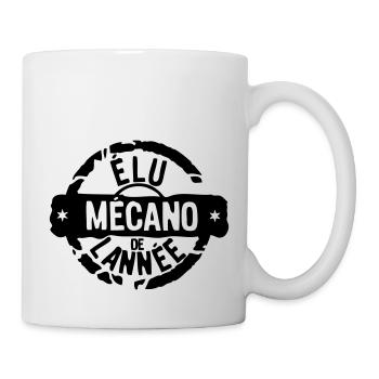 mecano elu annee tampon meilleurs - Mug blanc - blanc - Droite