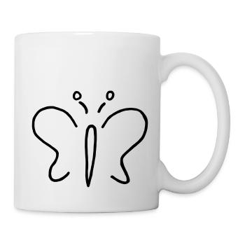 Butterfly1 - Mug blanc - blanc - Droite