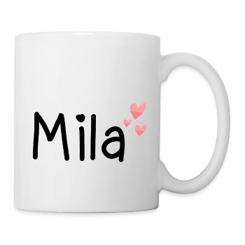Name - Mila - Tasse - Weiß - Rechts