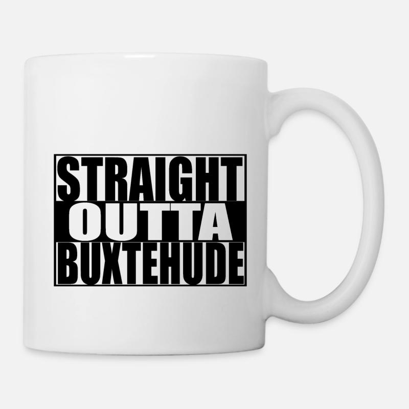 STRAIGHT OUTTA BUXTEHUDE - Mug blanc - blanc